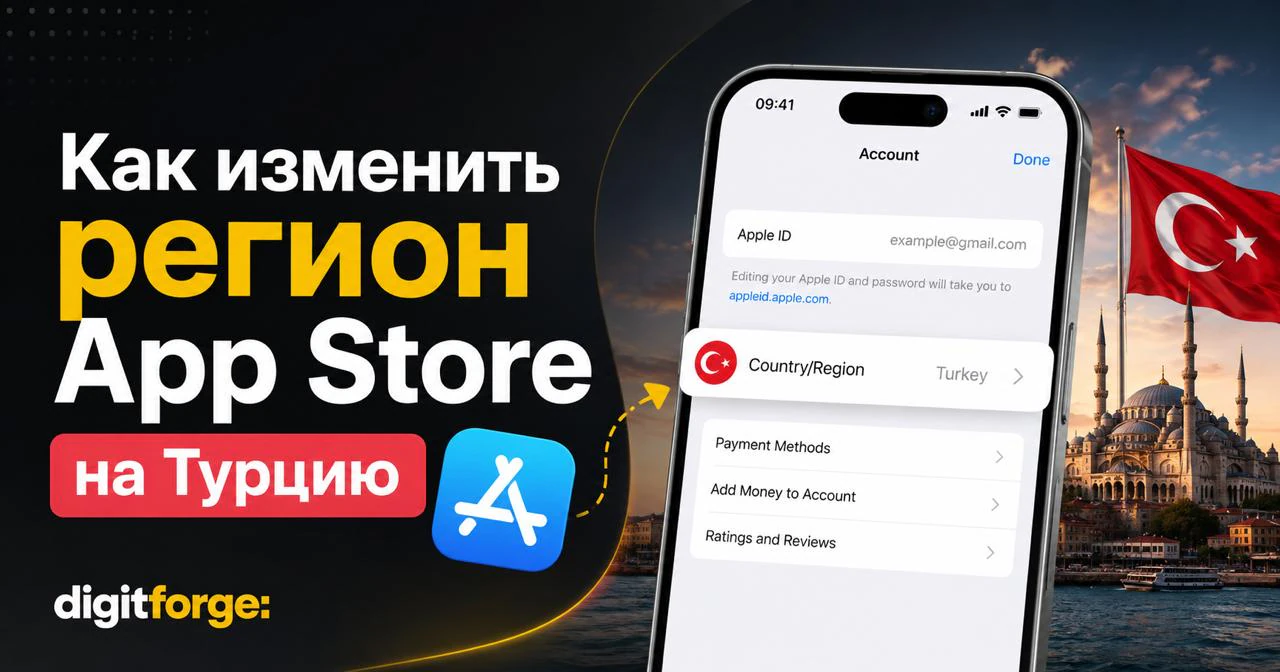 Смена региона App Store на Турцию: пошаговая инструкция для российского аккаунта