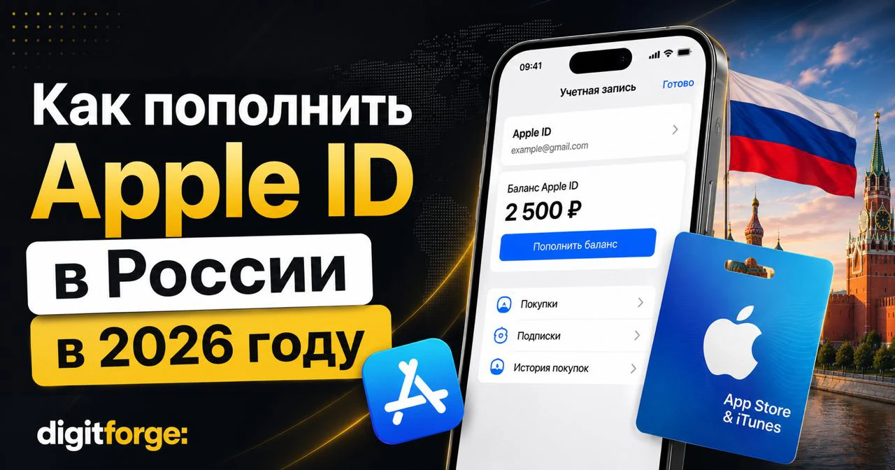 Как в 2026 году пополнить аккаунт Apple и оплачивать подписки в России