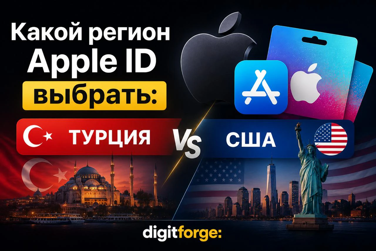 Какой регион аккаунта Apple выбрать в 2026: Турция, Россия или США